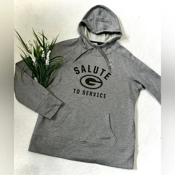 Nike Green Bay Packers Salute to Service Hooded Sweatshirt - Large - Picture 1 of 13